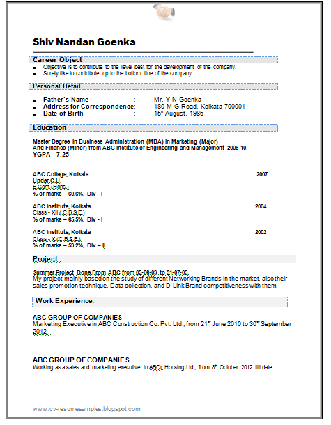 Life science resume samples